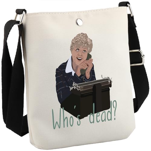 Murder TV Show Inspired Gift TV Murder Mystery Series Gift Jessica Fan Present Who’s Dead Tote Bag (Who’s Dead Tote)