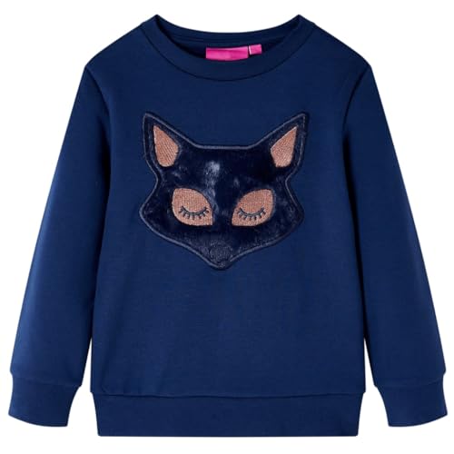 vidaXL Kinder Sweatshirt mit Fuchs aus Pelz Langarmshirt Pullover...