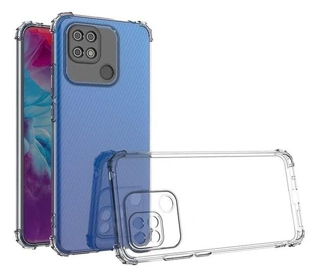 Image of BOXXO Flexible Back Cover for Mi Redmi 10 | Back Cover Transparent Clear Shockproof Case Four Corner Protection | Slim Protective Mobile Phone Cover for Mi Redmi 10