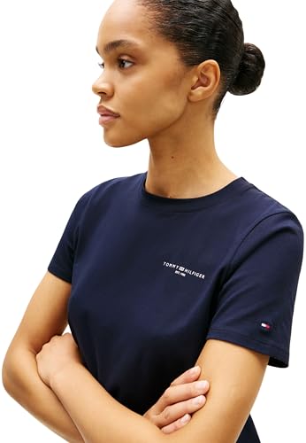 T shirt Tommy Hilfiger 1985 REG MINI CORP LOGO C NK SS EU - vue 6