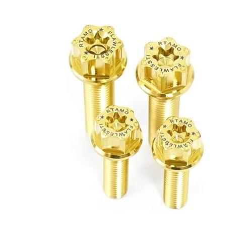 Zkensh-Bolts Gr5`^NNP[XGA{bNXWG[^[GWICXCOA[u[LfBXNrCǃAVbN{gPCX 160p LgpĂ܂(Rear Shock 4 PCS,Gold)