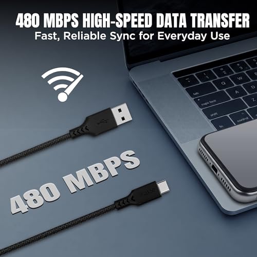 Image of Intex SPEED 3A USB to Type C Fast Charging & Data Sync Tangle Free Cable, Output 480 Mbps for BT Speaker, Mobile, Tablet, TWS & Other Type C Devices- Black