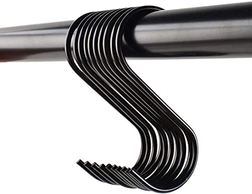 Super Deal Product HUIANER Black S Hooks Heavy-duty Hanging Hooks for Plants, Towels, Kitchen, Office, Garden, Holds up to 40 Lbs, 10 PCS Super Deal Product HUIANER Black S Hooks Heavy-duty Hanging Hooks for Plants, Towels, Kitchen, Office, Garden, Holds up to 40 Lbs, 10 PCS