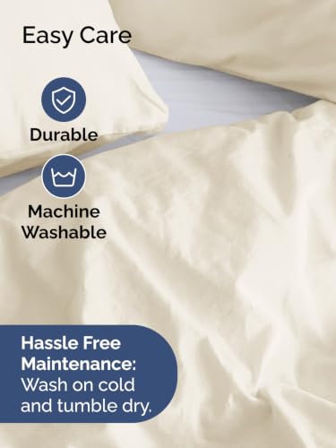 Image of Duvet Cover Oversized King - 3 Piece with Zipper Closure - Sky Blue