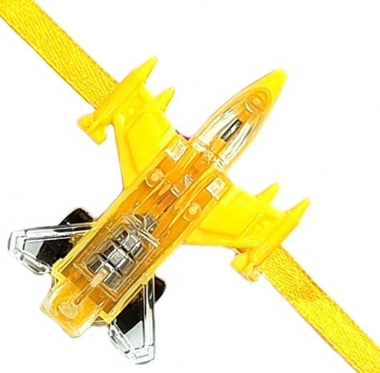 Fighter Aeroplane Rafale LED Light Kids Rakhi for Boy Brother Bhai Bhaiya Raksha Bandhan with Tikka (B0CG4G4QK2) Amazon Price History, Amazon Price Tracker