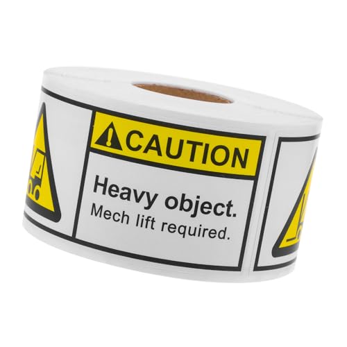 STOBAZA 350 Labels/roll Heavy Warning Labels Caution Heavy Stickers for Moving Boxes Shipping