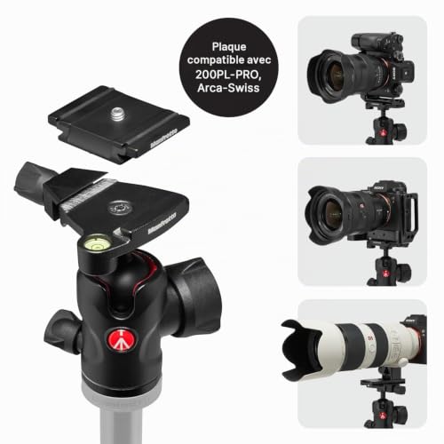 Manfrotto Befree Advanced AS, Camera Tripod, Lever Lock, Compatible with Arca-Swiss, Portable, Compact Travel Tripod Kit, Ball Head, Aluminium Photo Support for DSLR, Mirrorless, Camera Accessories – vue 5