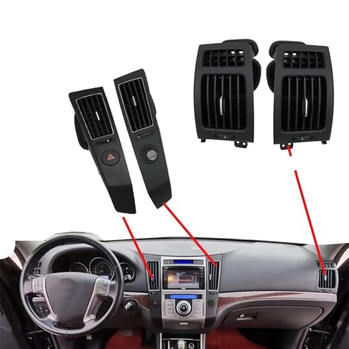 Grille de console centrale pour Hyundai Veracruz 2007-2012 panneau de climatisation avant
