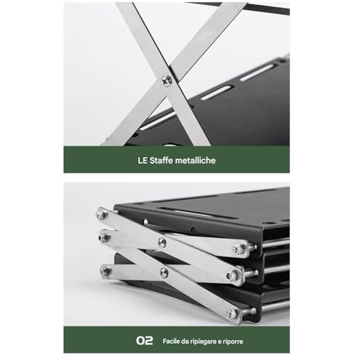 Table d'affichage en acier inoxydable pour intérieur et extérieur - 8