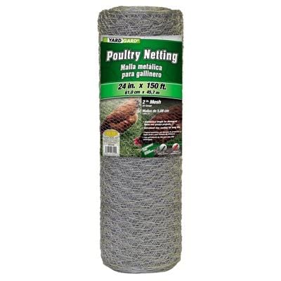 Photo 1 of 2 Rolls**YARDGARD 308494B 2 X 150 Foot 2 Inch Mesh Poultry Netting, feet, Multicolor 150 feet Multicolor