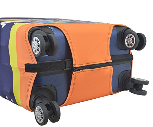 Spandex Luggage Cover For Travel- Hojax Suitcase Protective Bag Cover For Samsonite Delsey Fit 23-25 Inch Luggage (City, Medium) #TOP3