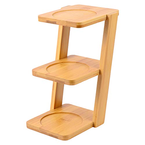HEMOTON Étagère à Pot de Fleurs créative en Forme de trapèze - Pratique - en Bois Cover