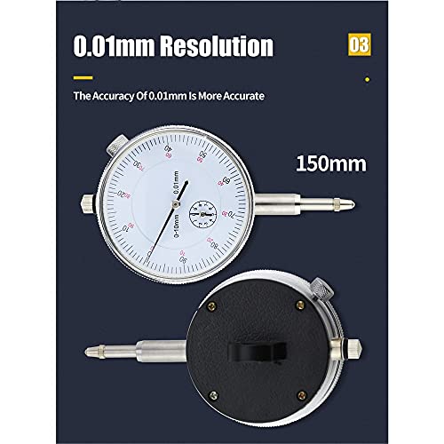 Calibrador con indicador dial 0.01mm resolución miniatura 2