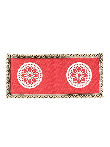 jute cottage Eco-Friendly Wallet 2 Fold Mandala Print - Red-picture-26