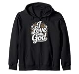 Diseño de devoción I Love God Faithful Sudadera con Capucha