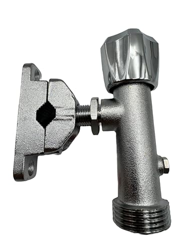 Aretro Self Cutting Washing Machine Tap, for 15mm Pipe, 3/4' Male Thread, Chrome Appliance Tap, with Check Valve (with Check Valve)