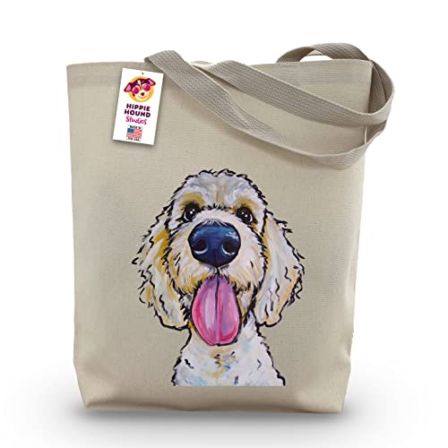 Bolso Tote Labradoodle Golden Doodle Handmade miniatura 1