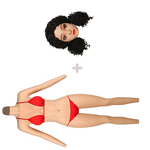Cyomi Crossdressing Apparel Full Bodysuit Female Mask Fake Breasts with Wigs 4th Generation