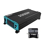 Renogy 2000W Inverter Pure Sine Wave, Inverter 12V DC to 240V AC, 4000W Peak with UK Sockets, Auto Transfer Switch and Remote Controller for Off-grid, RV, Camping, and Home