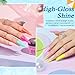 AZUREBEAUTY 42Pcs Dip Powder Nail Kit Starter - Going Summer, 32 Colors Blue Lilac Purple Pink Green Acrylic Nail Dipping Powder Set with Top/Base Coat Activator &Tray for French Art Manicure DIY Home