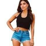 Skateboard Frog Aesthetic Clothes Y2K Crop Tops damski seksowny czarny krótki rękaw nadruk graficzny Goth Harajuku Streetwear nastolatki dziewczęta Trend Basic koszulka z odkrytym brzuchem, na lato,