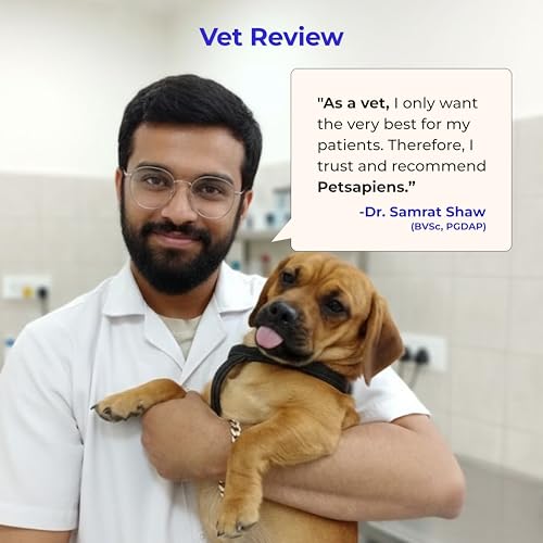 Image of PETSAPIENS Pre + Probiotic Supplement for Dogs (120g) | 10B CFU | Boosts Gut Health & Immunity | Gluten-Free | Vet Formulated | Prevents Scratching, Paw-Licking & Indigestion | Chicken Flavour