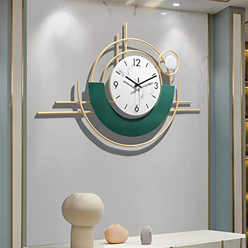 Reloj de pared analógico silencioso de metal hecho a mano miniatura 6