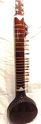 Sitar électrique indien fabriqué à la main – Style Shri Ravi Shankar – Bois – Corde et mizrab – Sac inclus - Les Beatles, Paul McCartney, John Lennon, RIngo Starr, George Harrison Sitar électrique indien fabriqué à la main - Style Shri Ravi Shankar - Bois - Corde et mizrab - Sac inclus – Image 5
