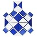 Mipartebo Magic Snake Cube Twist Puzzle 72 Wedges Large Size Twist Fidget Snake Toys Gift Party Favors for Kids Adults Teens Blue
