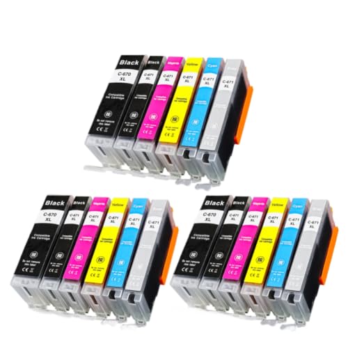 Cartouche d'encre PGI670 CLI671 pour remplacer les réservoirs vides sur MG5660 MG6660