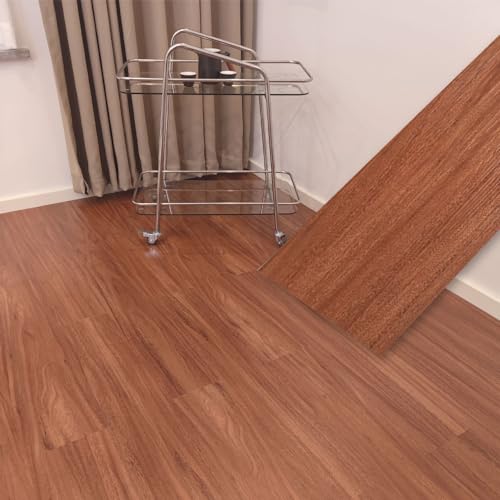 フロアタイル 木目 貼るだけ【216枚セット 約18畳 】フローリングシート フロアタイル 置くだけ 厚手1.8mm ぺりっと剥がして貼るだけ 接着剤不要 防汚 防水滑り止めフローリングシート91.44cm×15.24cm 床シート 土足OK 初心者OK