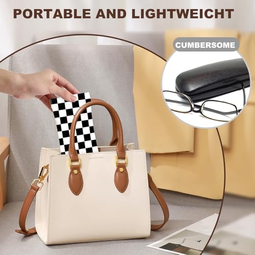Image of Anikathy 2Pcs Sunglass Eyeglass Glasses Case Soft PU Leather with Cleaning Cloth Cute Glasses Pouch Bag for Men Women Girs