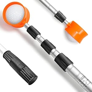 prowithlin Golf Ball Retriever, 6/9/12/15/18ft Aluminum Alloy Golf Ball Retriever Telescopic Golf Accessories Golf Gift for Men