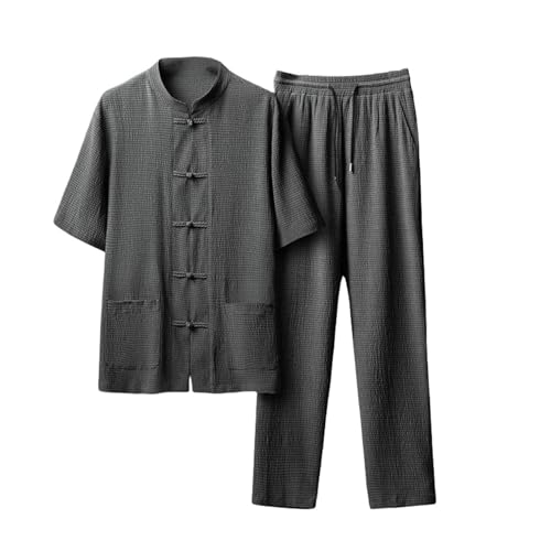 Ensemble d'été homme boutons grenouille aux finitions soignées