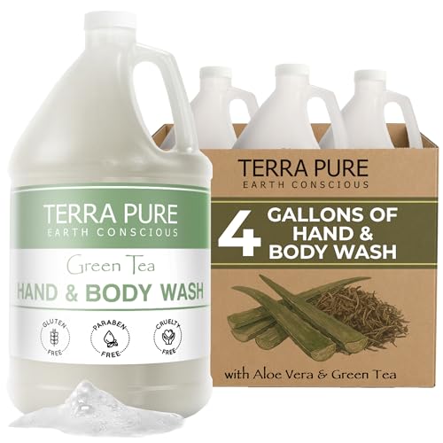 Terra Pure Hotel Hand and Body Wash Gallon Refill 4 Gallons