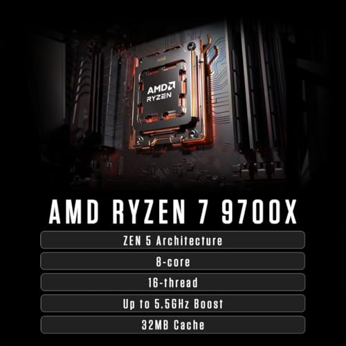Image of ZOTAC MEK Gaming PC Desktop, NVIDIA GeForce RTX 5060 Ti 16GB GDDR7, AMD Ryzen 7 9700X Up to 5.5GHz, 32GB DDR5, 1TB NVMe SSD, 850W 80+ Gold PSU, WiFi 6E, Windows 11 Home