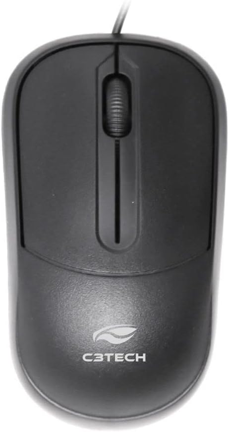 C3Tech Mouse USB Preto MS-35BK 1000DPI Ambidestro Compatível Macos, Linux, - imagem principal