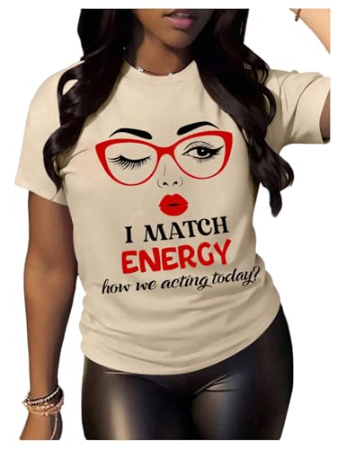 Image of BEAUDRM Women's Graphic Tees Y2K Crop Top Slogan Print Crew Neck T-Shirt 2000s Shirt Summer Tops