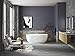 Kohler KOHLER 6369-0 Sunstruck 66-Inch X 36-Inch Oval Freestanding Bath with Fluted Shroud and Center Drain, White, 1-Pack,