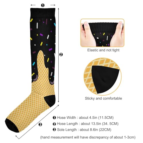 Image of Compression Socks for Women & Men Knee High Socks | Circulation, Medical, Running, Athletic, Nurse, Travel, 1 Pair