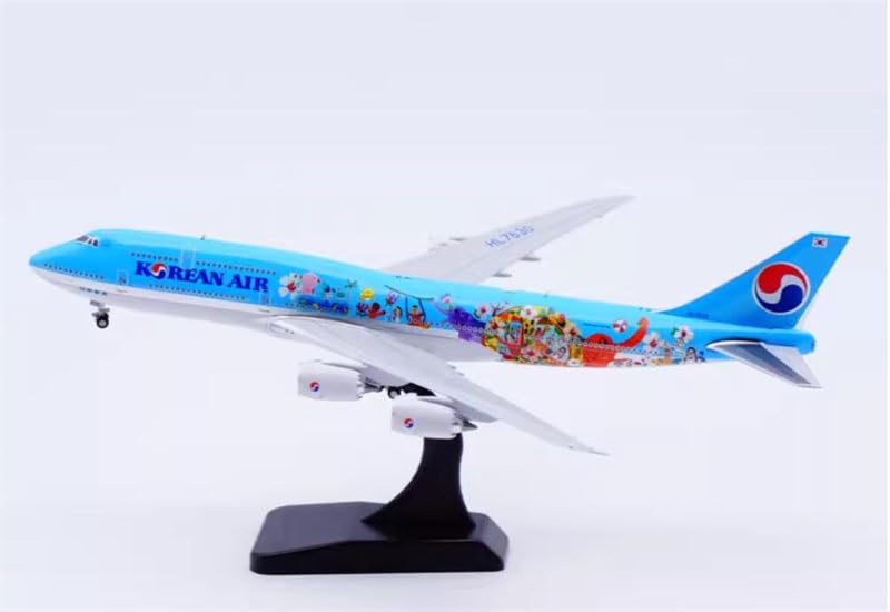 for JC Wings for Korean Air for Boeing B747-8 HL7630 2019 Children Painting 1:400 Aircraft Pre-Built Model