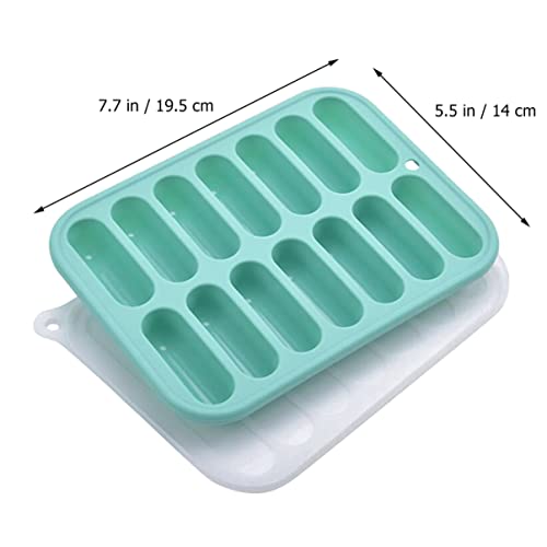 Cubetera de silicona con tapa removible, 2 piezas miniatura 7