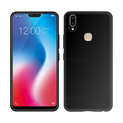 Image of Case Creation Luxurious OG Series for Vivo V9 Pro Case Cover,Anti-Dirty Slim Case Frosted Matte Cute Candy TPU Raised Bezel (Splash of Color) Back Cover for Vivo V9 Pro -Black