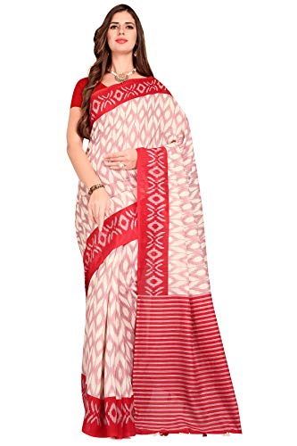 Image of RANI SAAHIBA Women's Bhagalpuri Art Silk Saree With Blouse Piece