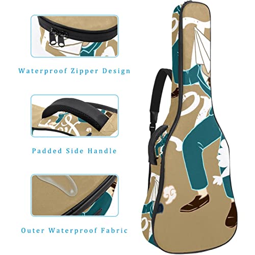 Housse de transport étanche pour guitare avec bandoulière réglable Motif roses, Multicolore 06, 42.9×16.9×4.7 in… - Les Beatles, Paul McCartney, John Lennon, RIngo Starr, George Harrison Housse de transport étanche pour guitare avec bandoulière réglable Motif roses, Multicolore 06, 42.9x16.9x4.7 in… – Image 5