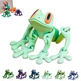 Estabilidad 2.Magnetic asegurada: Tenga la seguridad, nuestra rana linda impresa en 3D con pies magnéticos está fijada de forma segura a cualquier apariencia magnética con su adhesión magnética estable