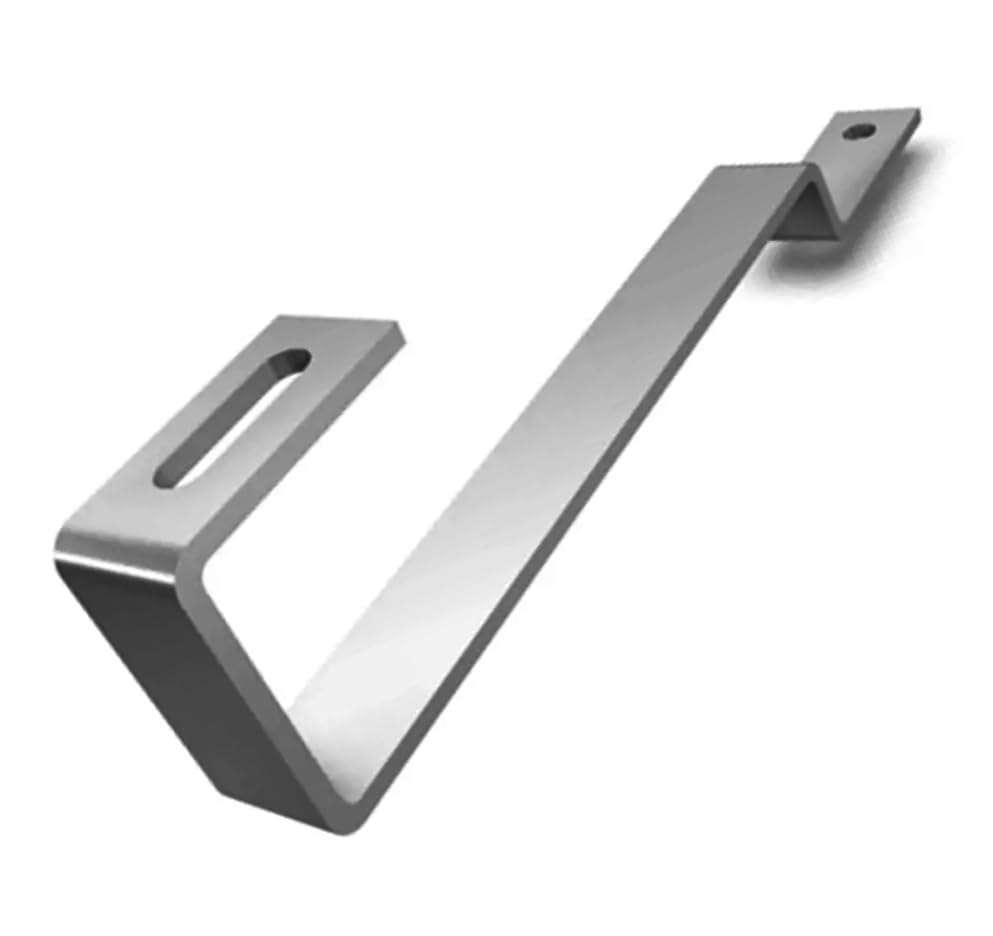 Solar Panel Tile Fixing Bracket Flat Long PV Roof Hook Mounting Rail Steel