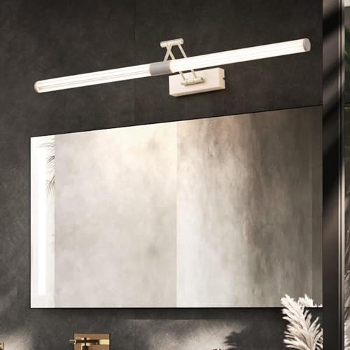 Luz neutra blanco aplique de pared giratorio para evitar sombras en el espejo 7