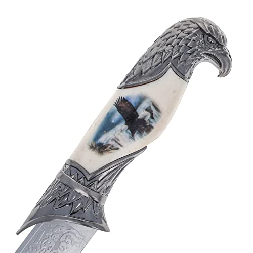 Asr Outdoor White Eagle Fantasy Dagger Knife W/Sheath #TOP3