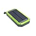 Produktbild RealPower PB-10000 Wireless Solar Powerbank, 10000mAh Solarladegerät externer Akku mit QI, USB C EIN- Ausgang für Smartphone Tablets und mehr